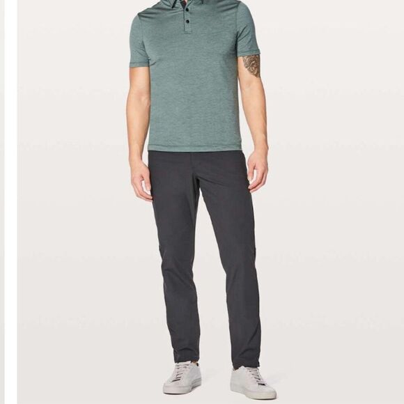 Lululemon Mens Chino Golf Travel Pants Dark Gray Size 30